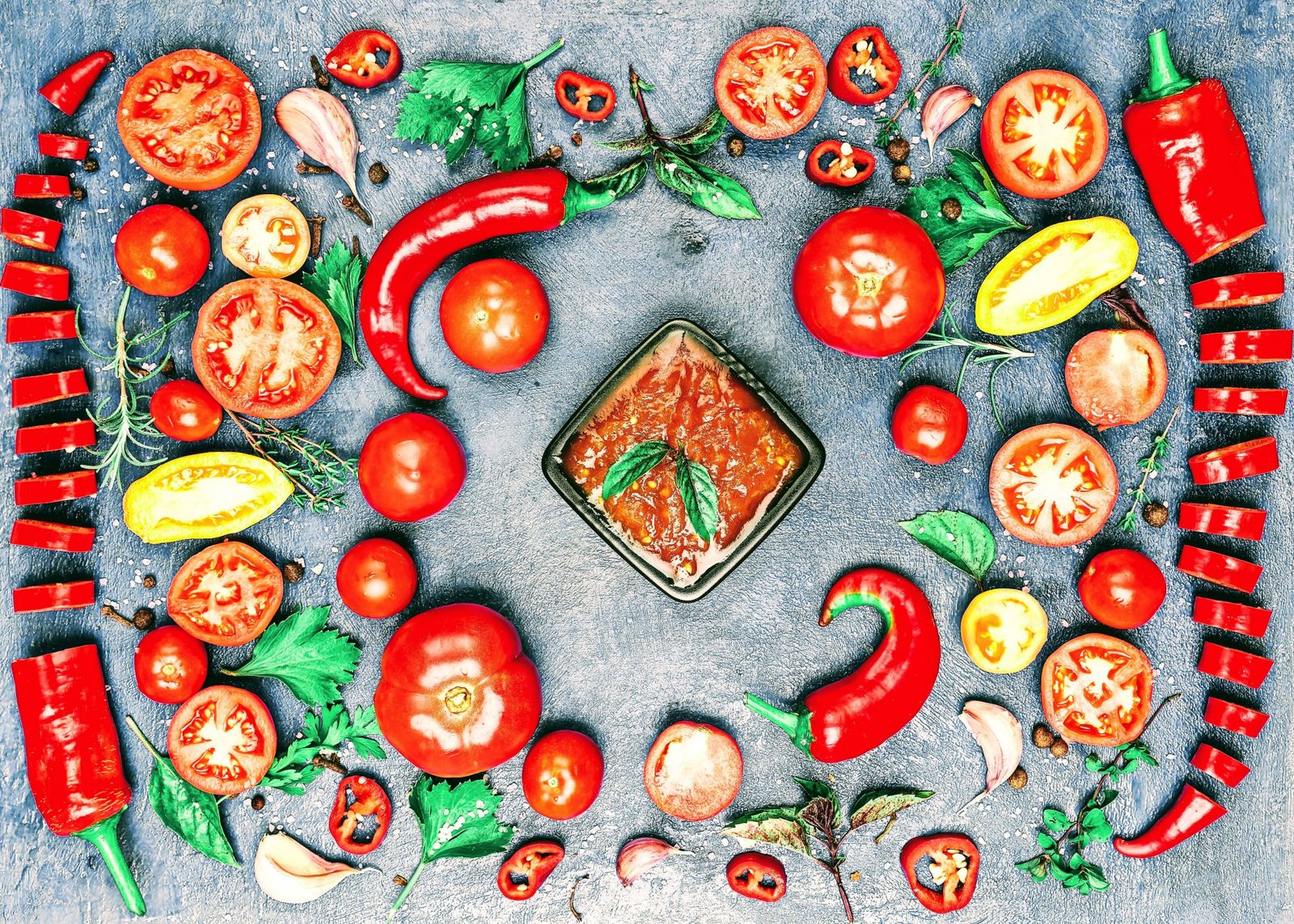 A vibrant bowl of chunky fermented salsa with visible fresh tomatoes, lime wedges, cilantro, and jalapeno on a rustic wood surface